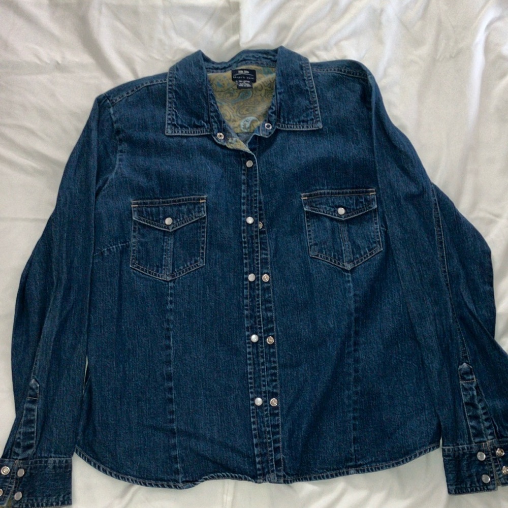 BP Paisley Lined Denim Shirt